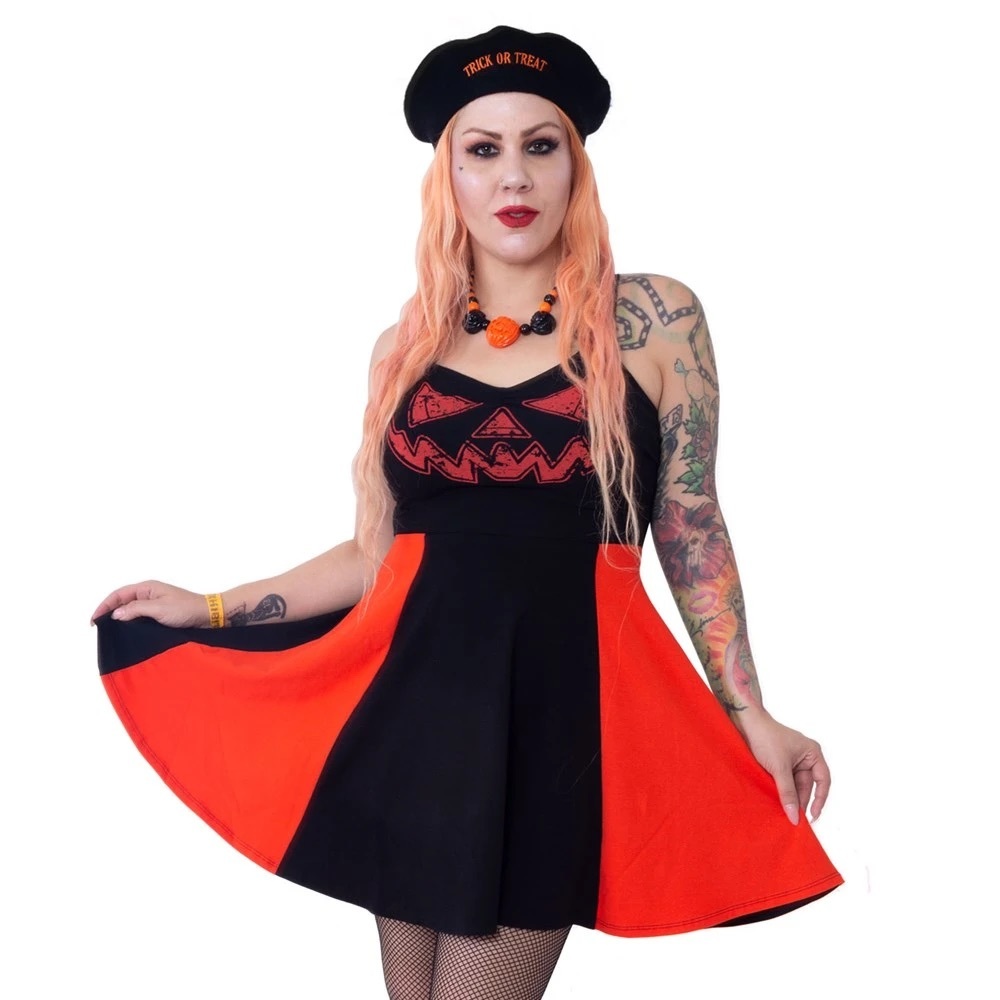 *NEW* Jack-O-Lantern Pinafore Pumpkin Dress